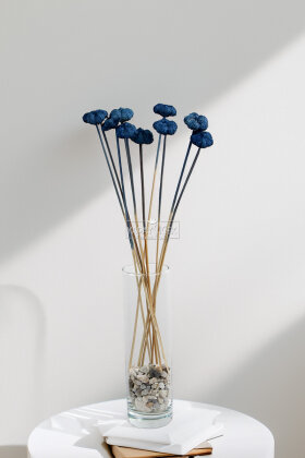 10lu Paras Ped Bleach on Stem 45 cm Lacivert - Yapay Çiçek Deposu