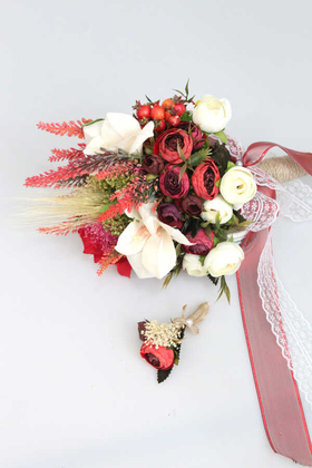 İzmir Gelin Buketi 2li Set - 3