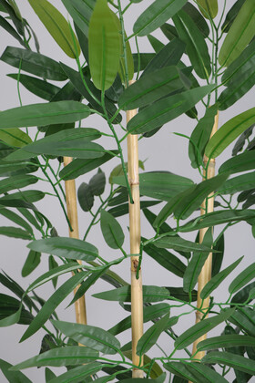 Yapay Bambu Ağacı 120 cm İri Yapraklı Melamin Saksılı Model - 2