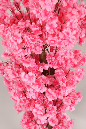 Metal Saksıda Yapay Bahar Dalı Ağacı 150 cm Pembe - 2