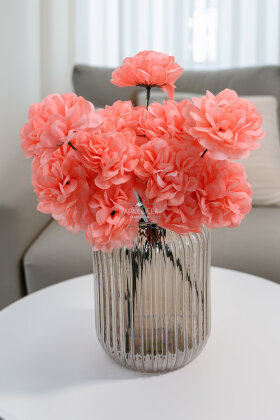 Yapay Çiçek 7 Dallı Eko Kasımpatı Demeti 30 cm Nar Çiçeği - Yapay Çiçek Deposu