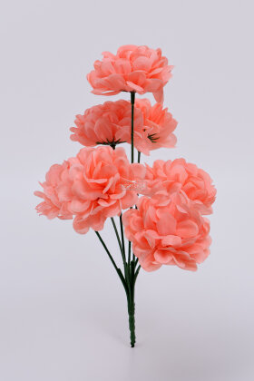 Yapay Çiçek 7 Dallı Eko Kasımpatı Demeti 30 cm Nar Çiçeği - 3