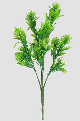 Yapay 5 Dal Plastik Mini Agrimonia Demeti 30 cm Yeşil - Yapay Çiçek Deposu