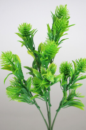 Yapay 5 Dal Plastik Mini Agrimonia Demeti 30 cm Yeşil - 2