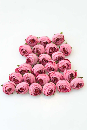 25li Paket Yapay Küçük Kafa Şakayık Pembe - Yapay Çiçek Deposu