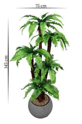 Küre Saksıda Yapay Ağaç Vian Cordyline 145 cm - 4