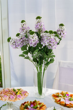 Yapay 3lü Sümbül Dalı 80 cm Lila - Yapay Çiçek Deposu