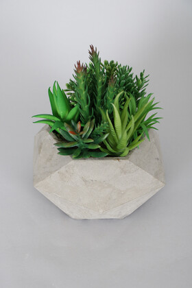 Lüx Yapay Succulent Masa Çiçeği Tanzimi Naturel - 2