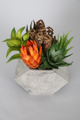 Lüx Yapay Succulent Masa Çiçeği Tanzimi Elegance - 2