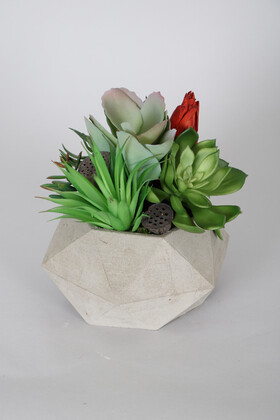 Lüx Yapay Succulent Masa Çiçeği Tanzimi Elit - 3
