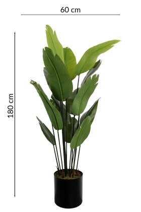 Fiber Saksıda Yapay 15 Yapraklı Starliçe Ağacı 180 cm - 6