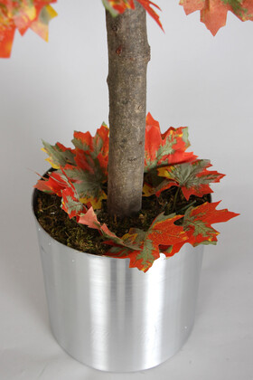 Metal Saksıda Bodur Yapay Ağaç Hazan Çınar 130 cm - 3