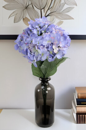 Yapay Çiçek Büyük 5 Dal Ortanca Demeti Mor - Yapay Çiçek Deposu