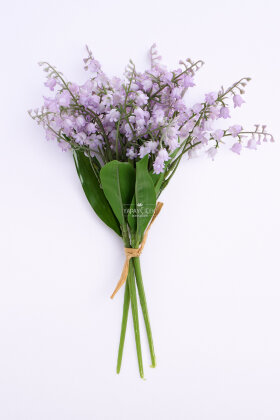 Yapay Lüx 3 Dallı Müge Çiçeği 30 cm Mor - 3