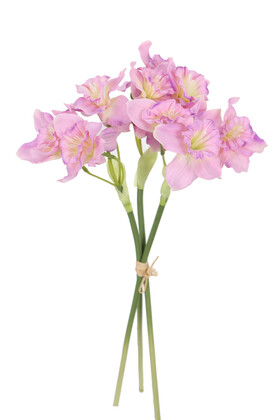 Yapay 9lu Nergis Buketi 40 cm Lila - 2