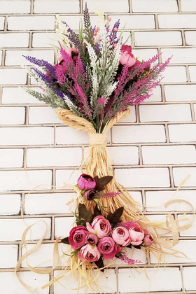 Nois Pastel Güller ve Lavanta Şöleni Gelin Buketi 3lü Set - 4