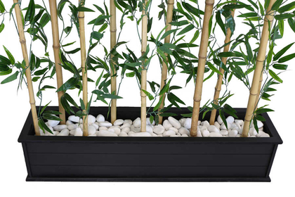 Yapay Bambu Seperatör 10 Adet Bambu Çubuklu (20x100x120 cm) - 3