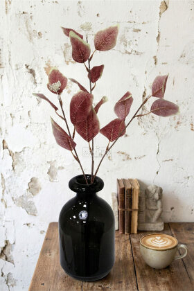 Yapay Bitki 3 Dallı Pasifik Mist Yeşillik Demeti 50 cm Krem-Kızıl - 2