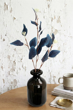 Yapay Bitki 3 Dallı Pasifik Mist Yeşillik Demeti 50 cm Lacivert - 2