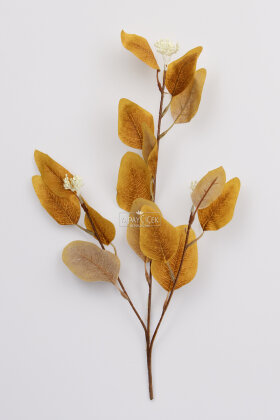 Yapay Bitki 3 Dallı Pasifik Mist Yeşillik Demeti 50 cm Sarı - 3