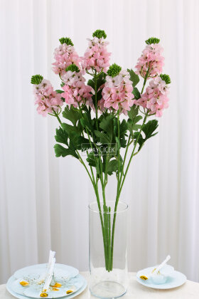 Yapay 3lü Sümbül Dalı 80 cm Pembe - Yapay Çiçek Deposu
