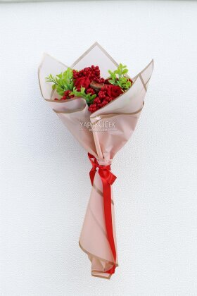 Yapay Yeni Yıl Red Harmony Kokina Buketi - 2