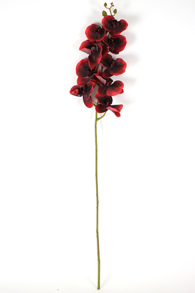 Yapay Islak Dokulu Premium Orkide Çiçeği 97 cm Kırmızı - 3
