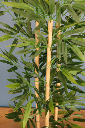 Saksıda Yapay Bambu Ağacı 100 cm 3 Gövdeli - 3