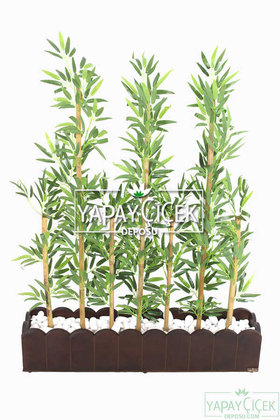 Yapay Bambu Seperatör Asorti (20x100x130 cm) - Yapay Çiçek Deposu