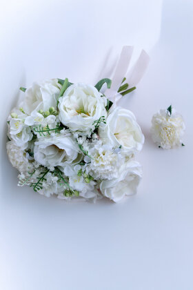 Sessiz Zerafet Gelin Buketi 2li Set - 2