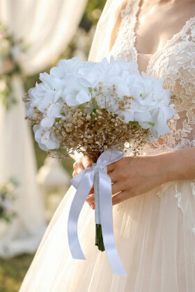 Sonsuz Hatıra Gelin Buketi 2li Set - Yapay Çiçek Deposu