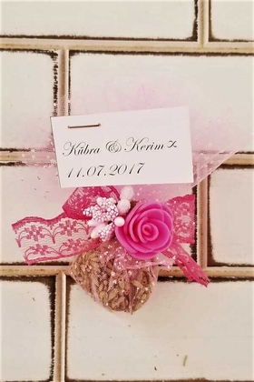 Söz Nişan Nikah Kına Mevlit Bebek Lavanta Kesesi Pembe - Yapay Çiçek Deposu
