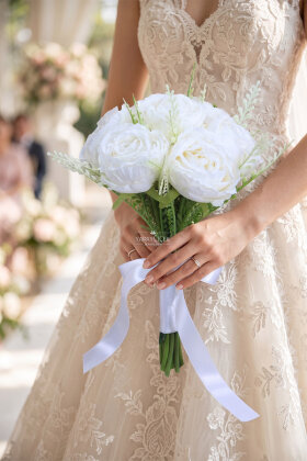 The Silent Aesthetic Gelin Buketi 2li Set - Yapay Çiçek Deposu