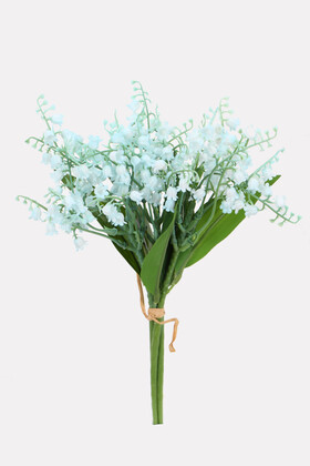 Yapay Lüx 3 Dallı Müge Çiçeği 30 cm Turkuaz - Yapay Çiçek Deposu
