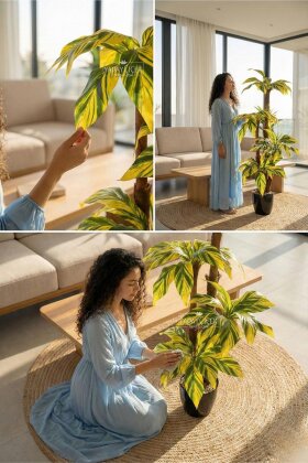 Bodur Yapay Ağaç Cordyline 125 cm Model 2 - 3