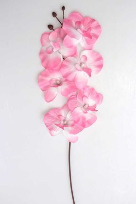 Ucuz Yapay Orkide Çiçeği Dalı 65 cm Açık Pembe - 1