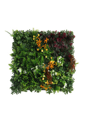 Yapay Dikey Bitki Hazır Duvar Paneli 55 cm x 55 cm Model 9 - 2