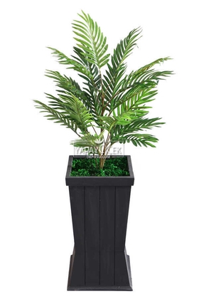 Ahşap Saksıda 21 Dallı Areka Bitkisi 115 cm - 1