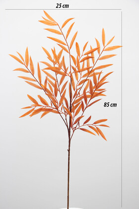 Yapay Retro Söğüt Dalı 85 cm Turuncu - 2