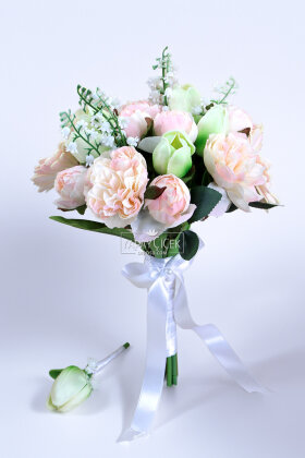 Vaveyla Bridal Erengül-Lale Gelin Buketi 2li Set - 2