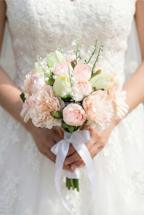 Vaveyla Bridal Erengül-Lale Gelin Buketi 2li Set - Yapay Çiçek Deposu