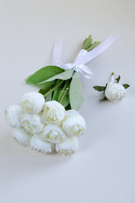 Yalın Sevda Şakayık Gelin Buketi 2li Set - 2