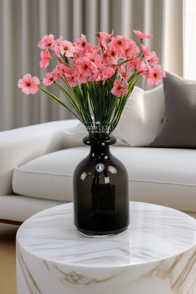 Yapay Çiçek 18'li Sienna Çiçeği Demeti 30 cm Pembe - Yapay Çiçek Deposu