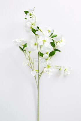 Yapay Çiçek 3 Dallı İri Nar Çiçeği Dalı 100 cm Beyaz - Yapay Çiçek Deposu