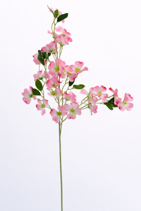 Yapay Çiçek 3 Dallı İri Nar Çiçeği Dalı 100 cm Pembe - Yapay Çiçek Deposu