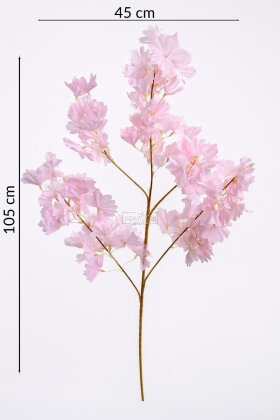 Yapay Çiçek 3 Dallı Japon Sakurası 105 cm Pembe - 3