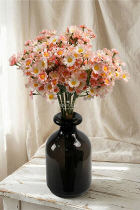 Yapay 100 Çiçekli Vadi Papatyası Demeti 35 Pembe - Yapay Çiçek Deposu