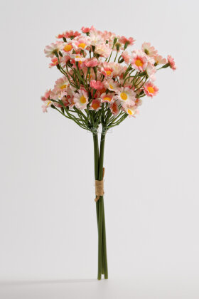 Yapay 100 Çiçekli Vadi Papatyası Demeti 35 Pembe - 4