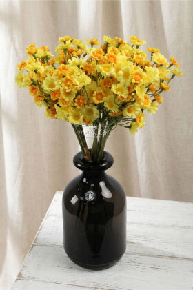 Yapay 100 Çiçekli Vadi Papatyası Demeti 35 Sarı - Yapay Çiçek Deposu