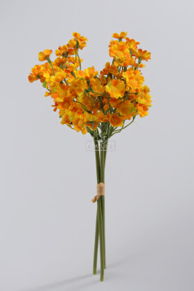 Yapay 100 Çiçekli Vadi Papatyası Demeti 35 Turuncu - 4